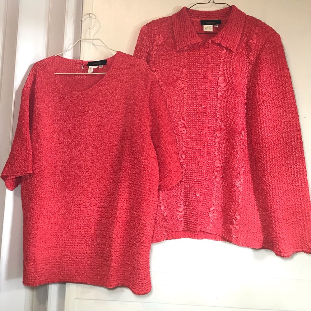 Stylish Red V-Neck Sweater for Women